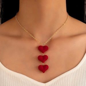 ❤️Red Heart Link Charm Necklace